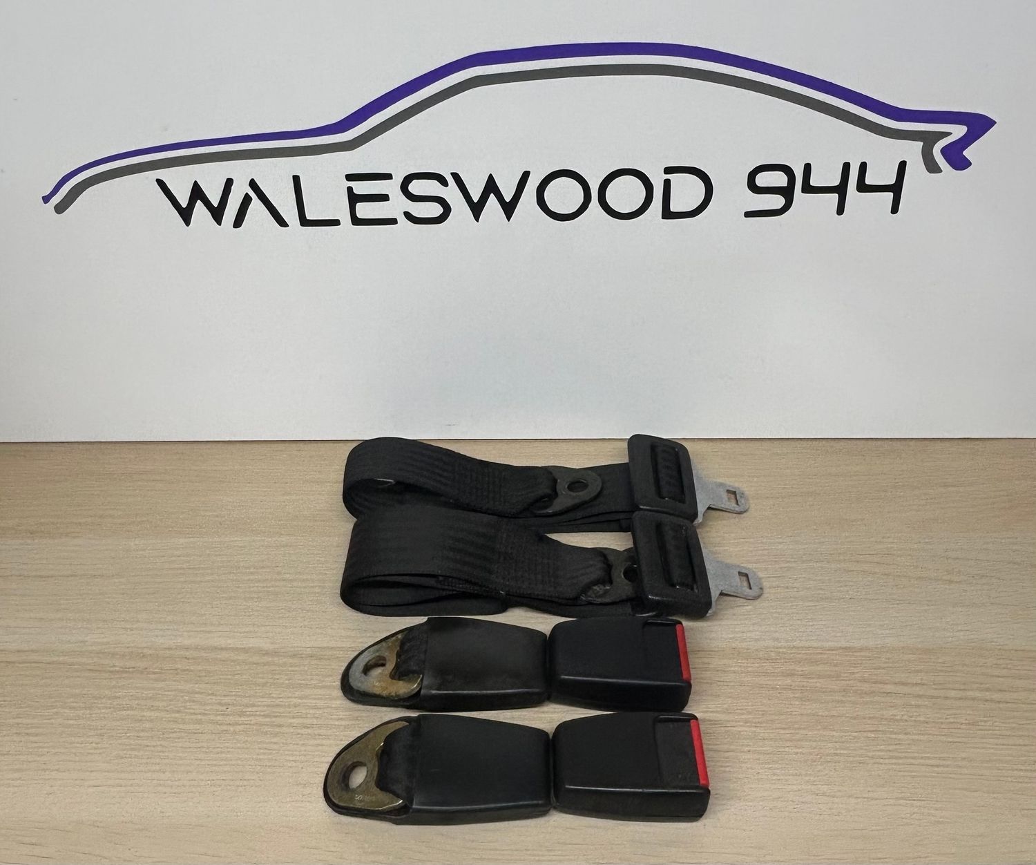 Used Porsche 944 924 Genuine Rear Lap Belt Set