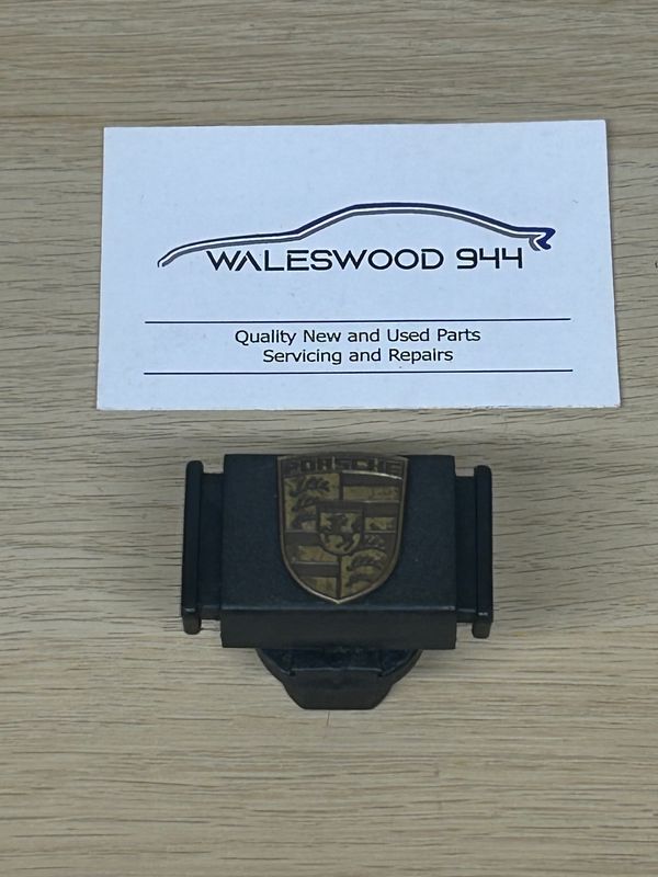 Used Porsche 944 924 Crested Glovebox Lock in Black - No Key