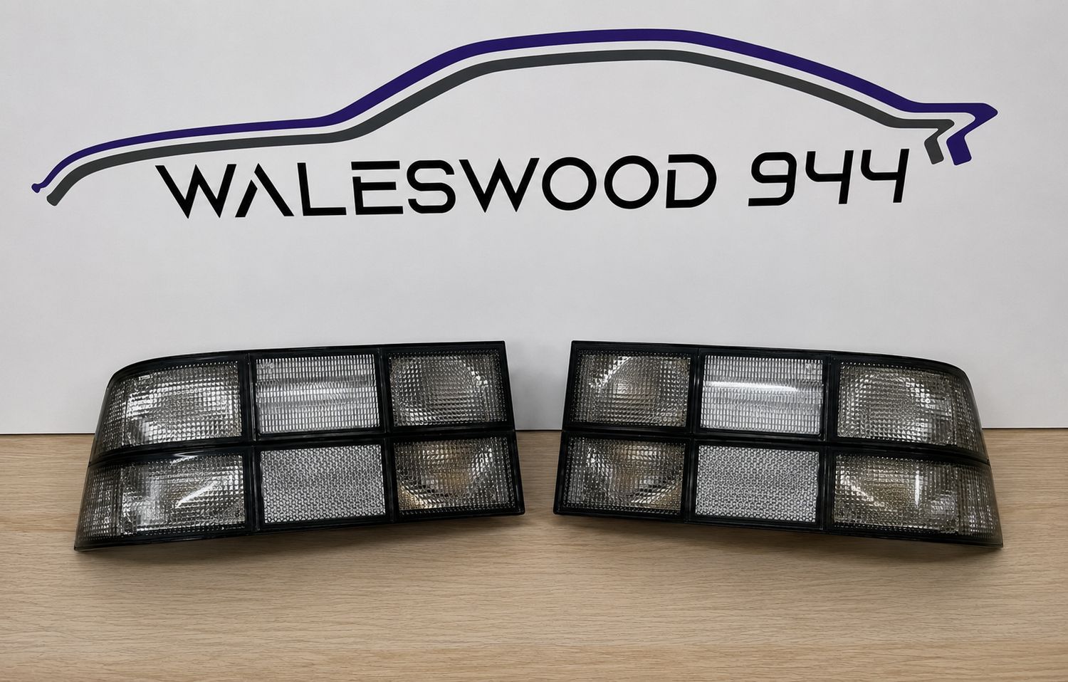 New Porsche 944 924 Clear Rear Lights