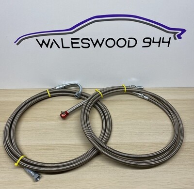 New Porsche 944 8v Braided Fuel Line Kit 1985.5 onwards