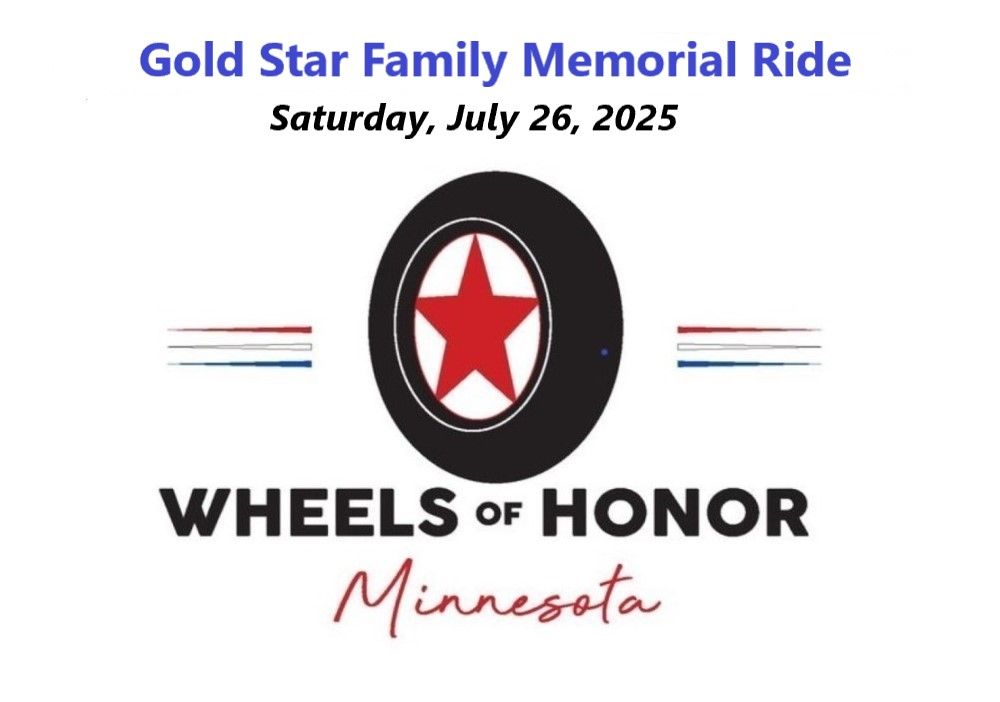 Gold Star Family Memorial Ride - Event Registration - July 26, 2025 - Rider/Driver  Only (includes lunch!)