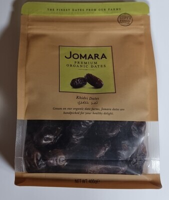 Jomara Premium Organic Khidri Dates 14oz - 6ct Display Case