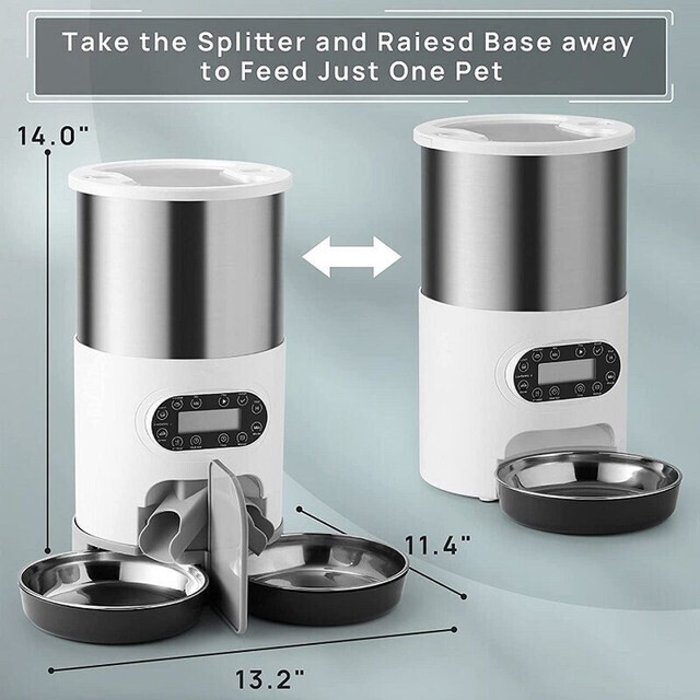 Smart APP Dog Food Automatic Dispenser With Recording Timing Feeding
