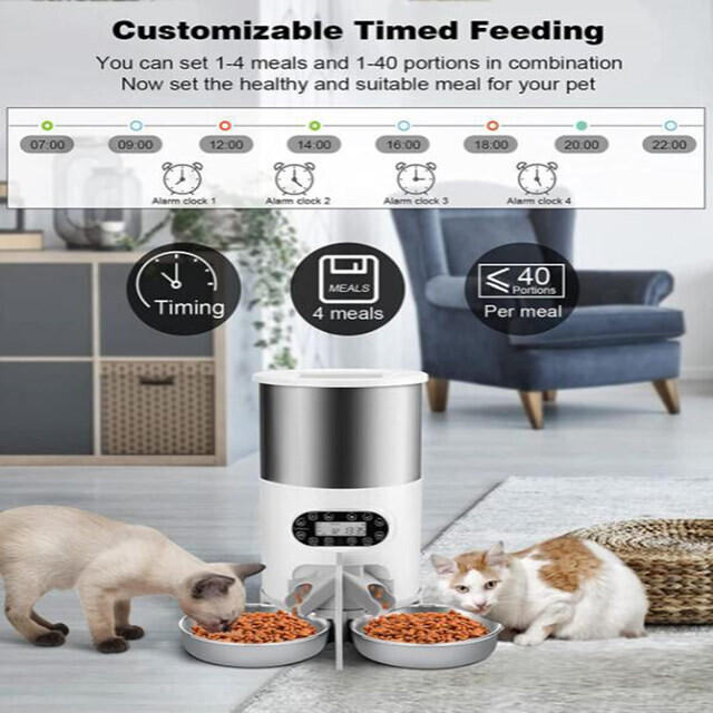 Smart APP Dog Food Automatic Dispenser With Recording Timing Feeding