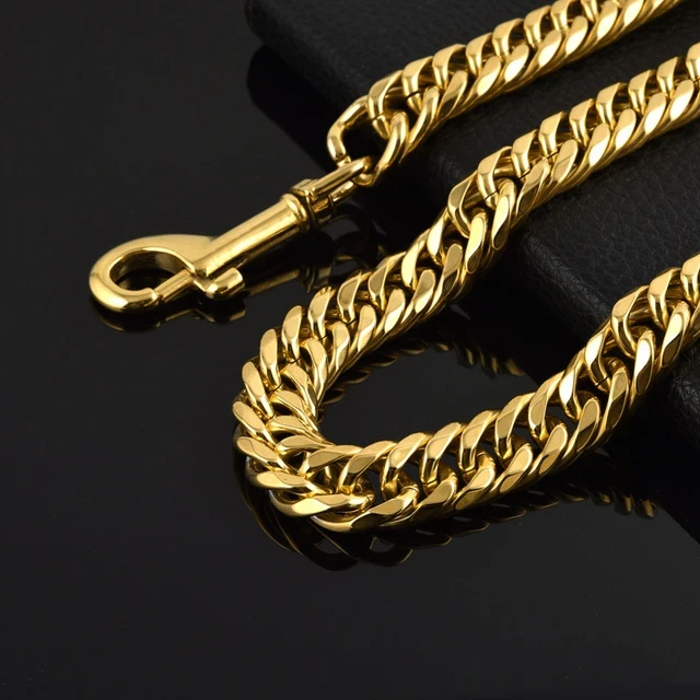 Gold Stainless Steel Dog Chain