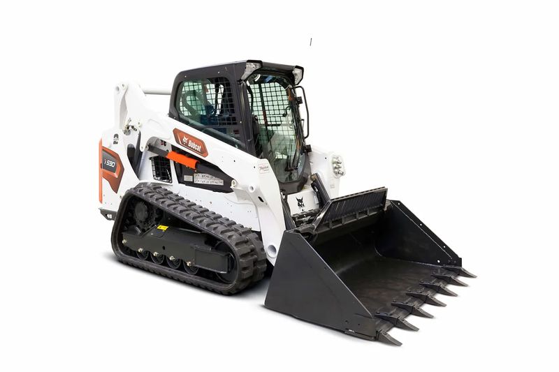 Chargeuse compacte sur chenilles avec godet