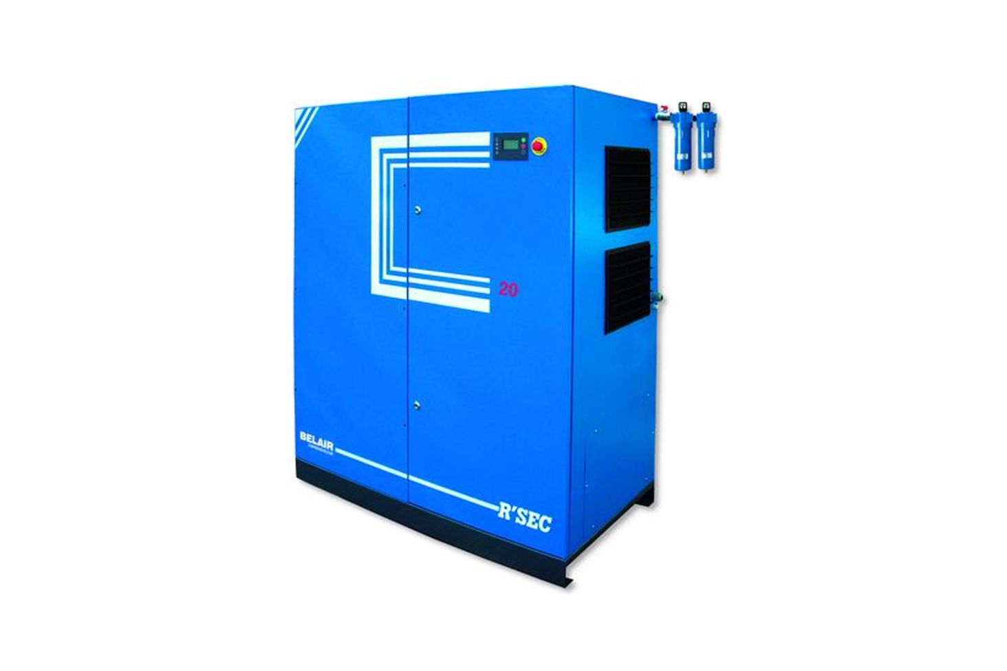 Armoire bleue de compresseur électrique