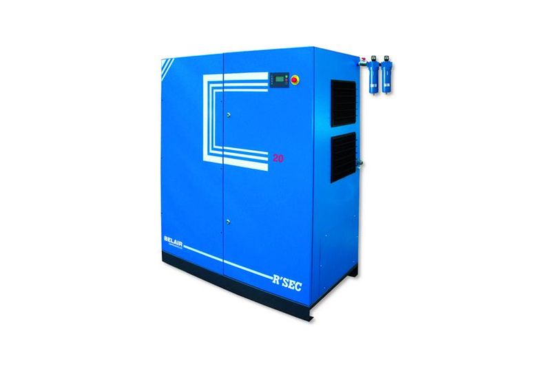 Armoire bleue de compresseur électrique