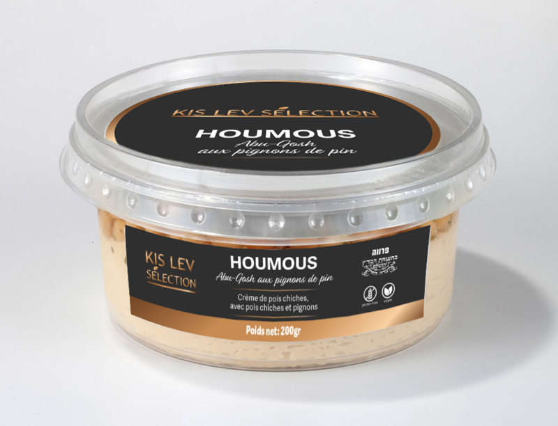 Houmous abu-gosh, aux pignons de pin  200Gr