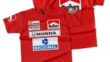 Camiseta F1 Ayrton Senna McLaren Honda Retro 1991.