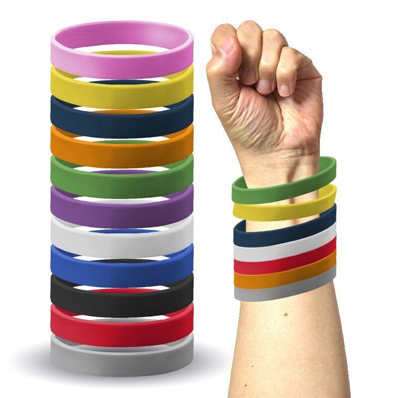 1/2" Custom Silicone Wrist Bands