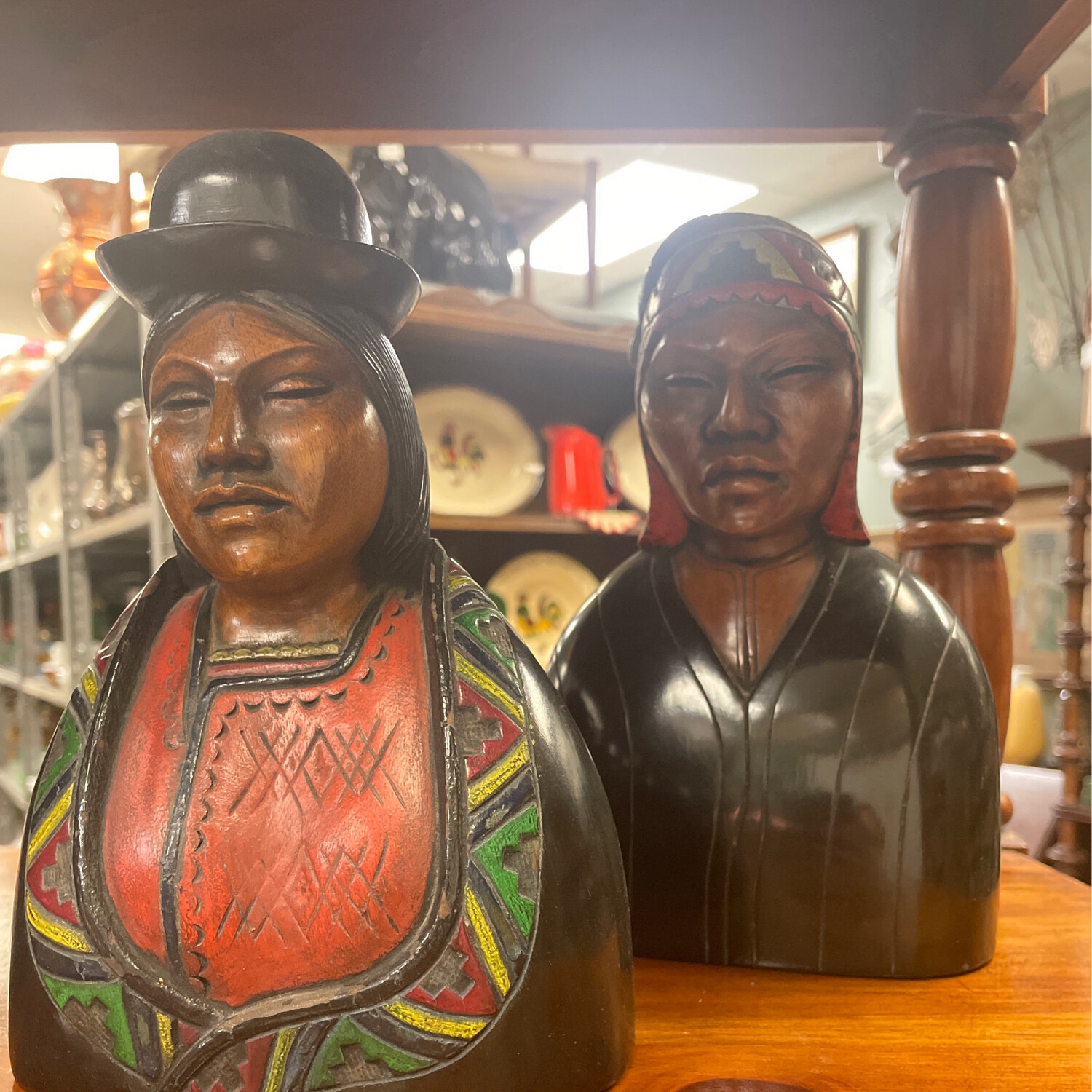 Hand Carved Peruvian Couple