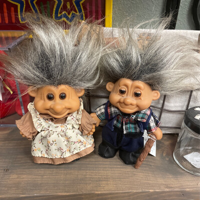 Vintage Troll Doll Couple