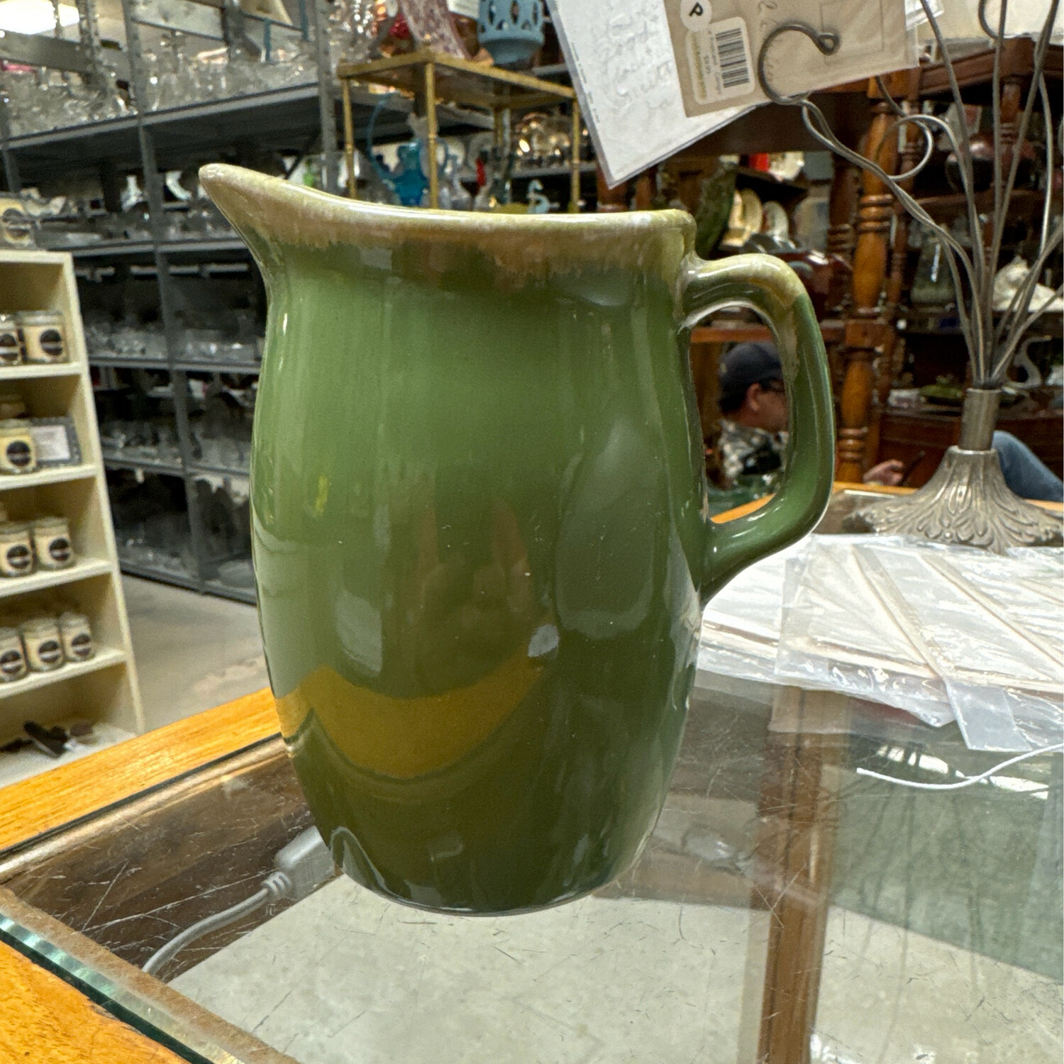 Hull Pottery Green Pitcher