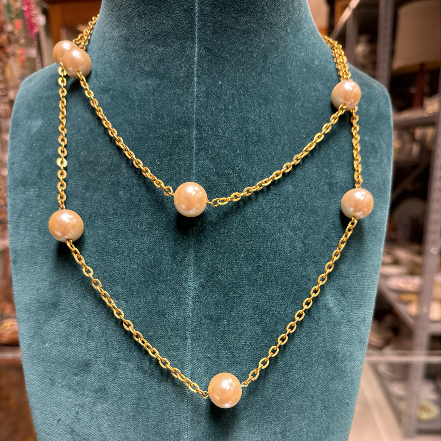 Gold with Large Round Pearls - MH