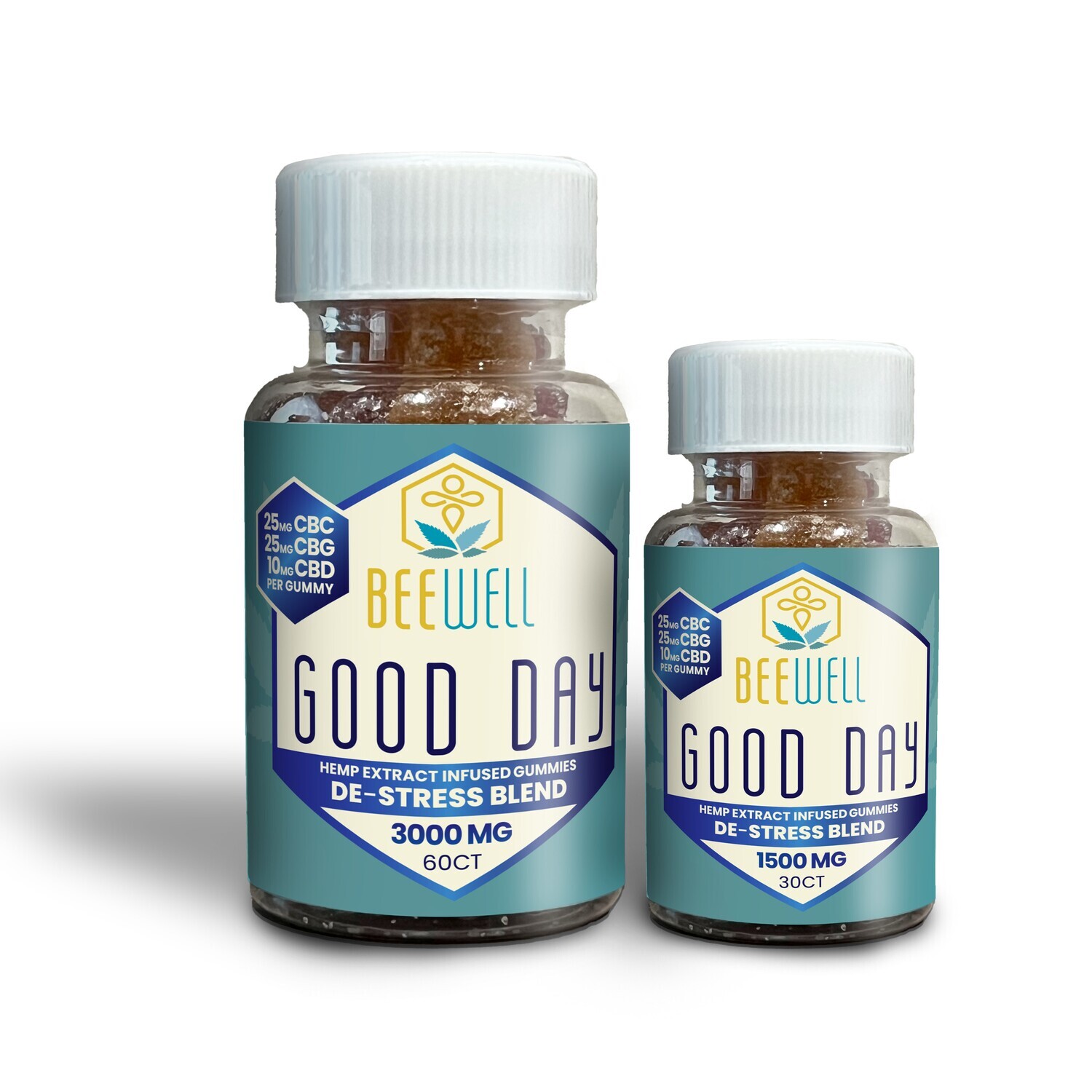 Bee Well CBD Functional Gummies Good Day (CBC, CBG, CBD)