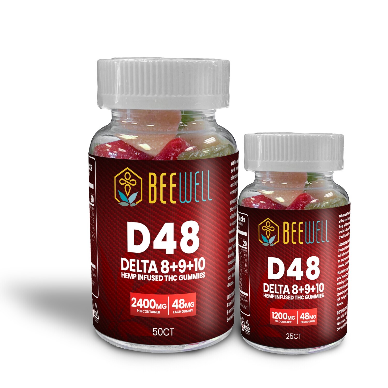 Bee Well CBD Recreational Gummies D48 (D8, D9, D10)