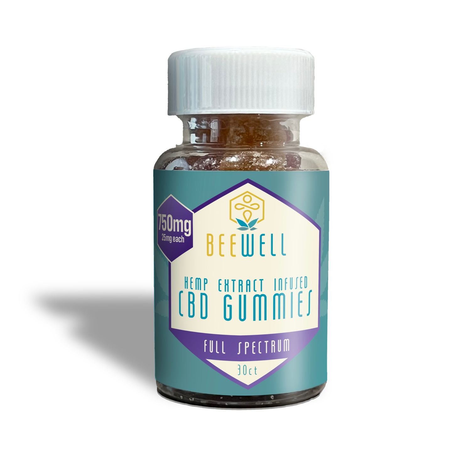 Bee Well CBD Wellness Gummies Full Spectrum (CBD), Package Size: 30ct