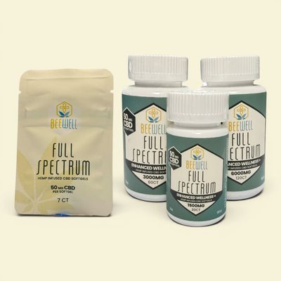 Bee Well CBD Wellness Softgels Full Spectrum (CBD)