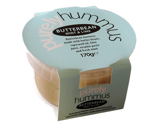 BUTTER BEAN MINT &amp; LIME HUMMUS 170g