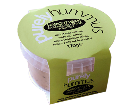 HARICOT BEAN, CARAMELISED ONION &amp; ROCKET HUMMUS 170g
