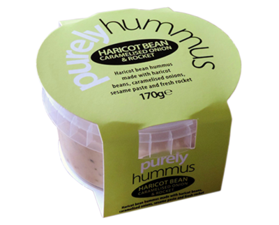HARICOT BEAN, CARAMELISED ONION &amp; ROCKET HUMMUS 170g