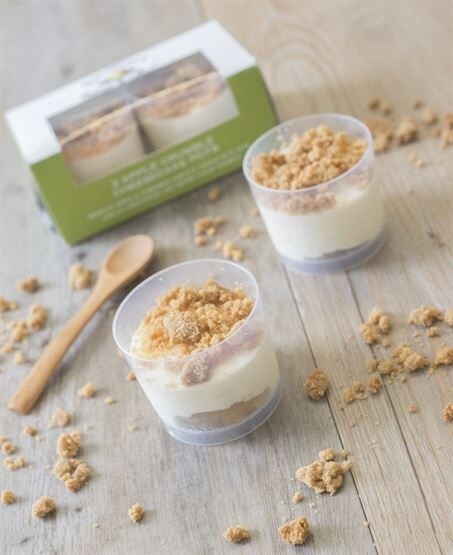 Apple Crumble Cheesecake Pot