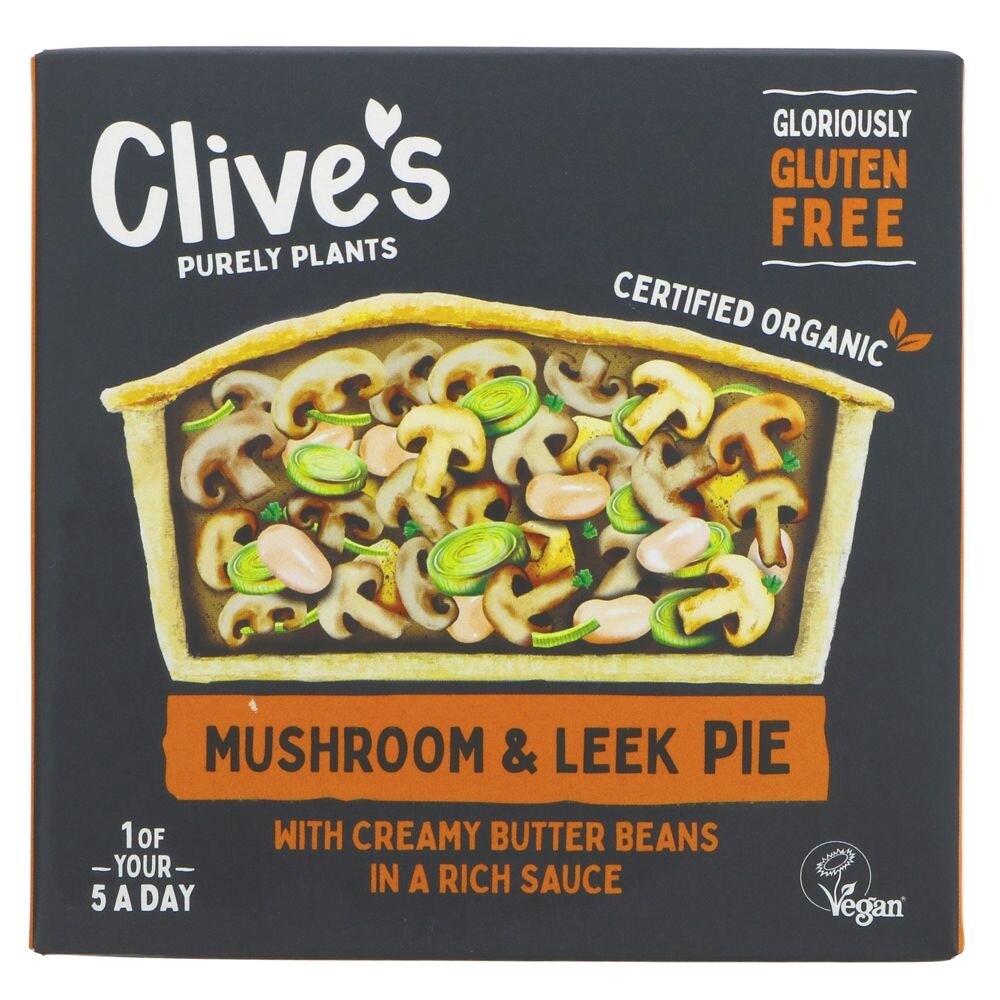 CLIVES GF MUSHROOM/LEEK PIE OG