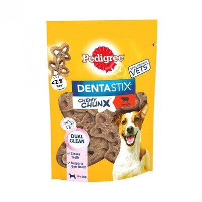 Ped Dentastix Chewy Chunx Mini Beef  68gm S