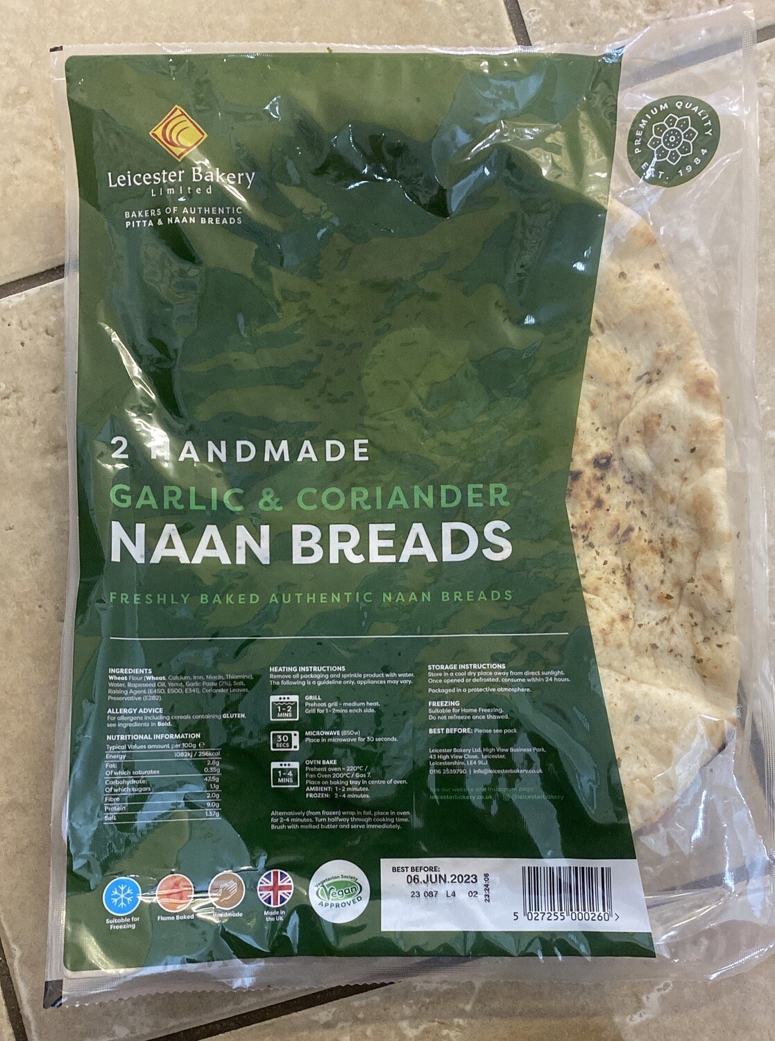 Garlic &amp; Coriander Naan