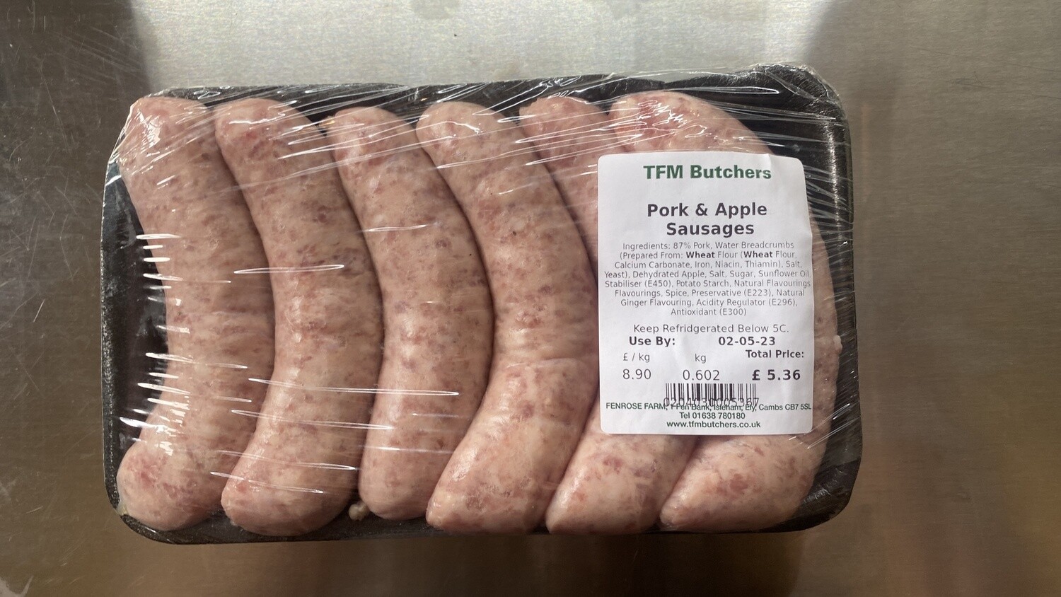 Pork &amp; Apple Sausages (6)