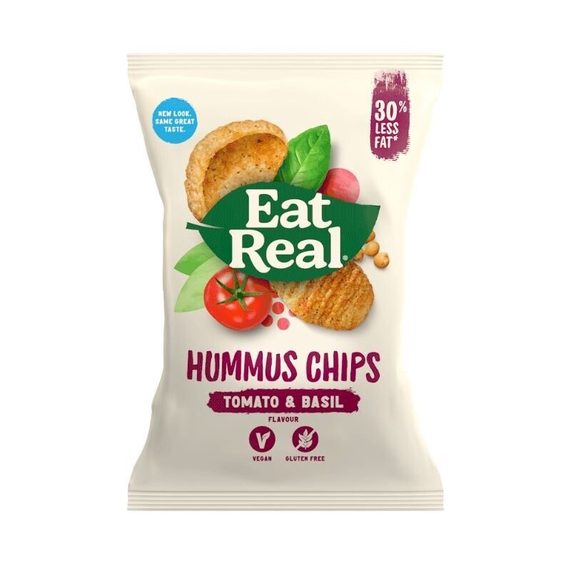 Hummus Chips Tom and Basil