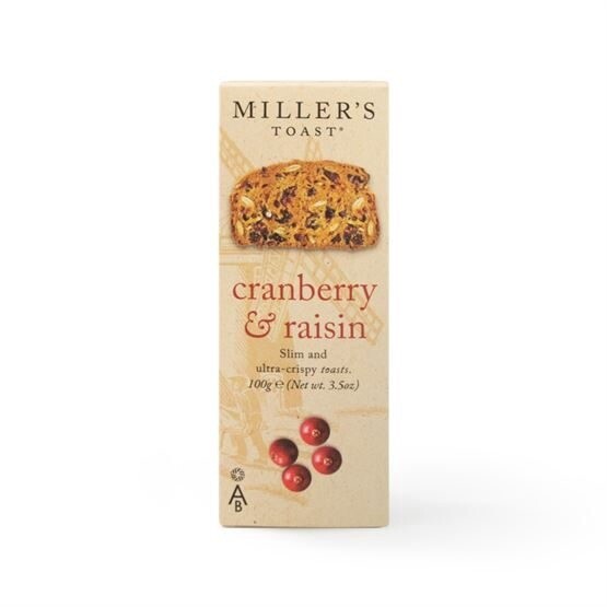 Miller's Toast Cranberry &amp; Raisin