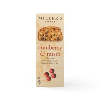 Miller's Toast Cranberry &amp; Raisin