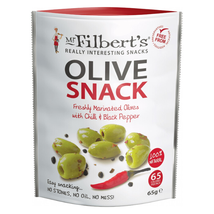 OLIVE SNACK - CHILLI AND BLACK PEPPER