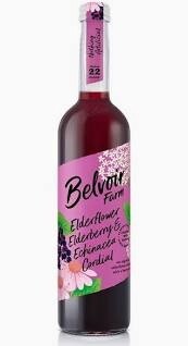 Elderflower, Elderberry &amp; Echinacea Cordial
