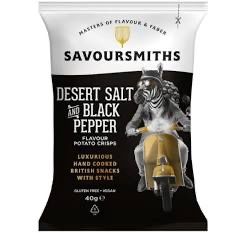 Desert Salt &amp; Black Pepper Crisps