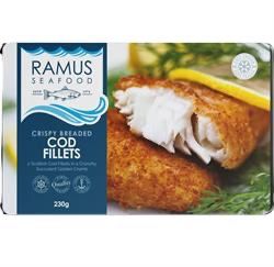 Ramus Frozen Breaded Crunchy Cod Fillets