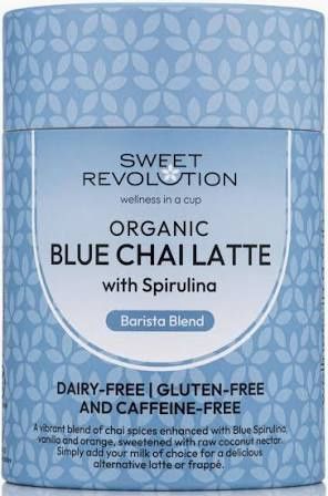 Organic Blue Chai Latte with Spirulina