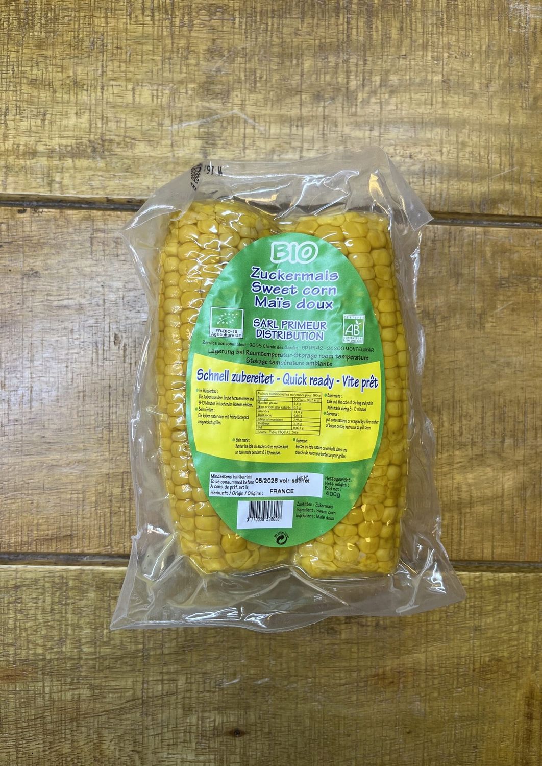 SWEETCORN VAC PACKED