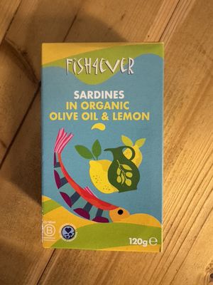 Sardines in organic olive oil &amp; Lemon