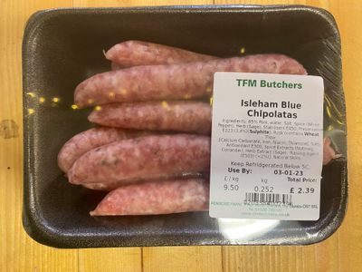 Isleham Blue Chipolatas (8's)
