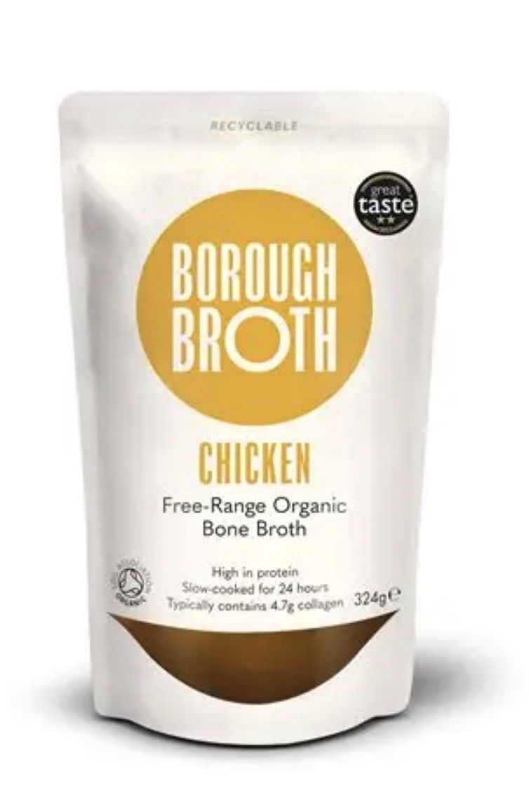 Free Range Organic chicken bone broth