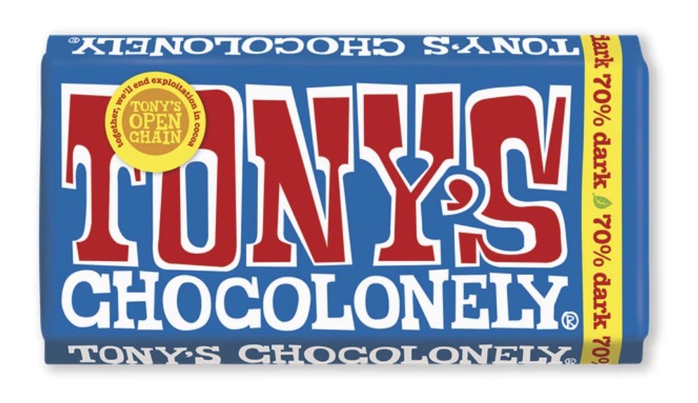TONY"S CHOCOLONELYN 50g bars