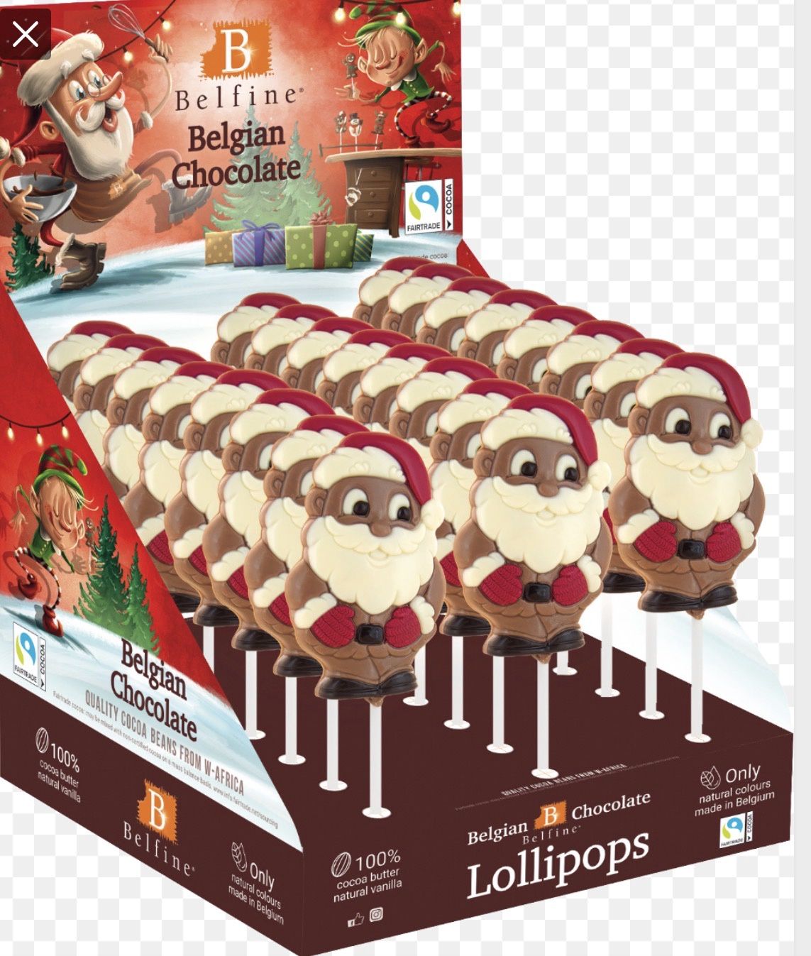 SANTA CLAUS CHOC ON STICK