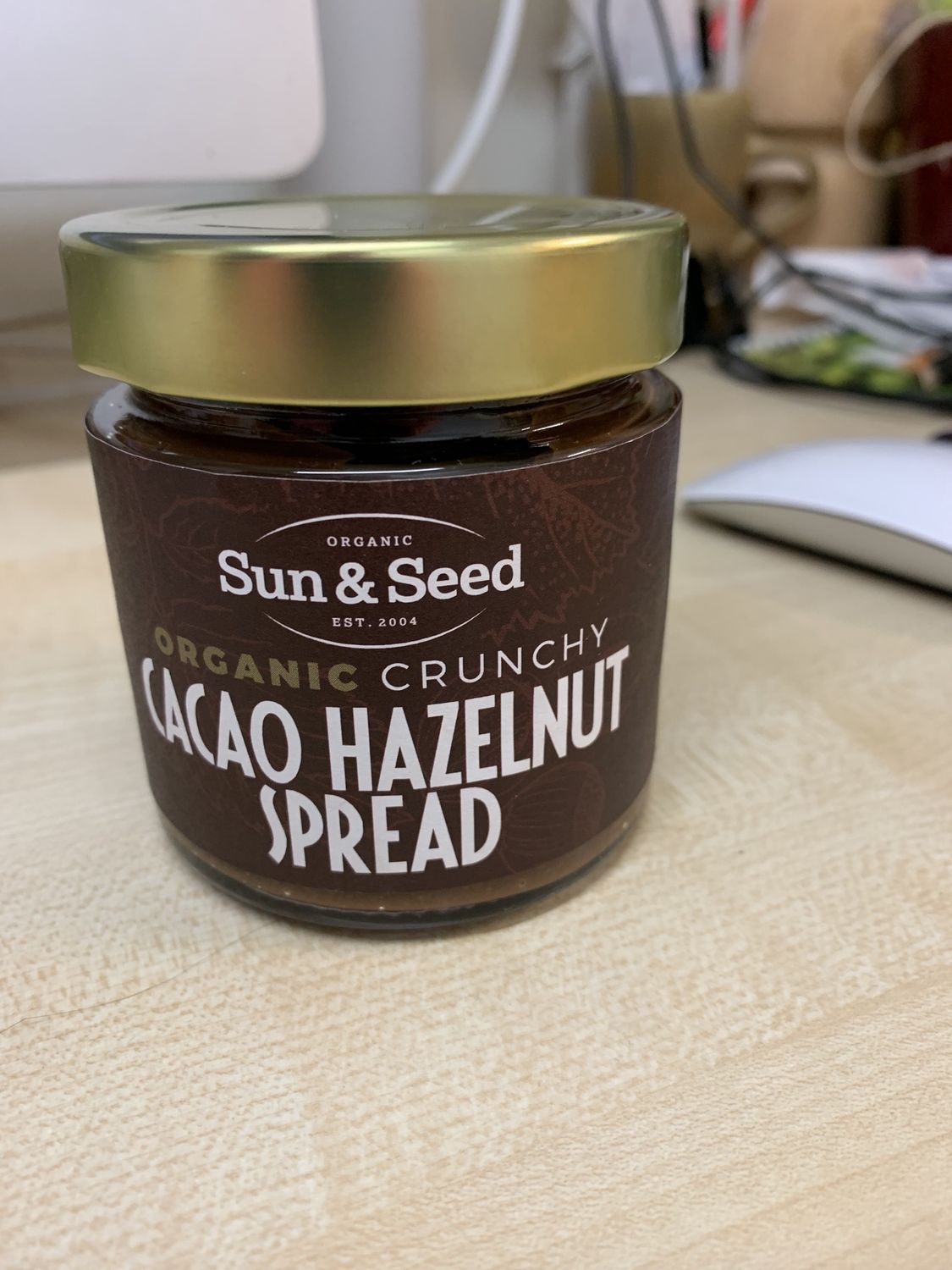 Organic Crunchy Cacao Hazelnut Spread