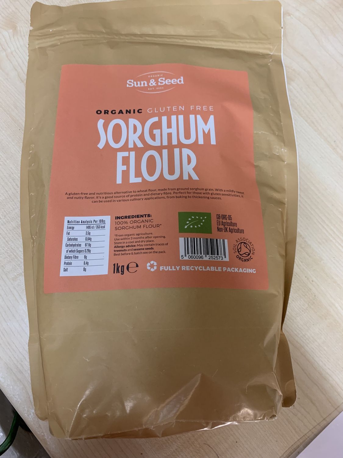 ORGANIC &amp; GF SORGHUM FLOUR
