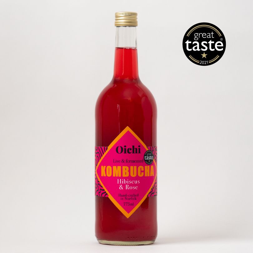 OICHI KOMBUCHA, FLAVOUR: HIBISCOUS &amp; ROSE