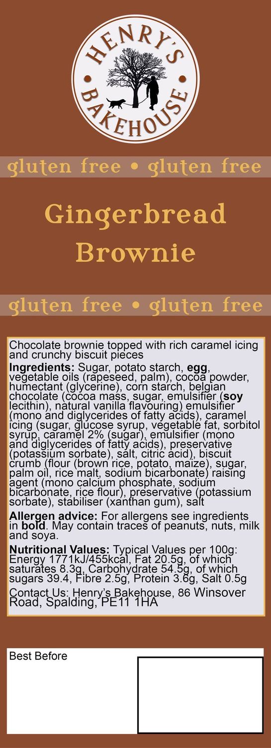 Gluten Free Gingerbread Brownie