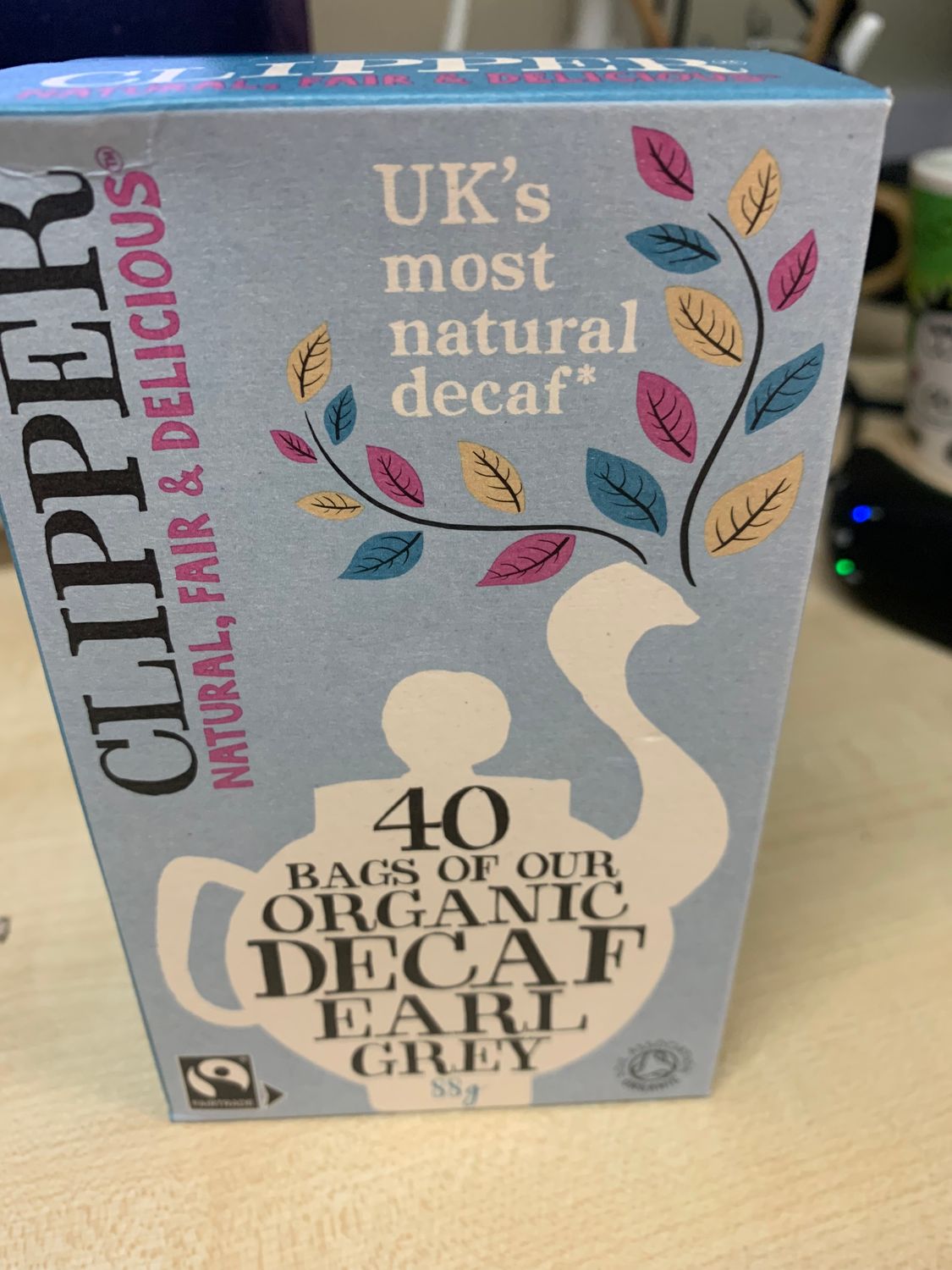 40 bags Organic Decaf EARL GREY